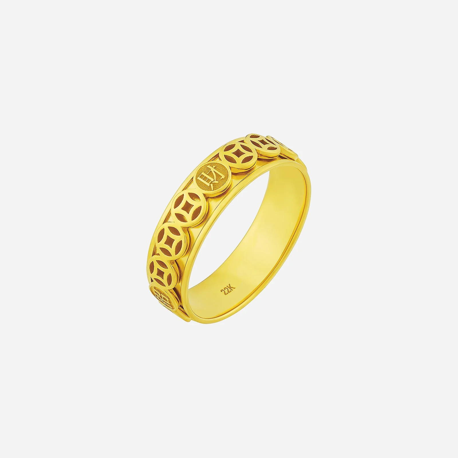 Spinning Wealth Band in Yellow Gold (C22KSTYLE0145A)