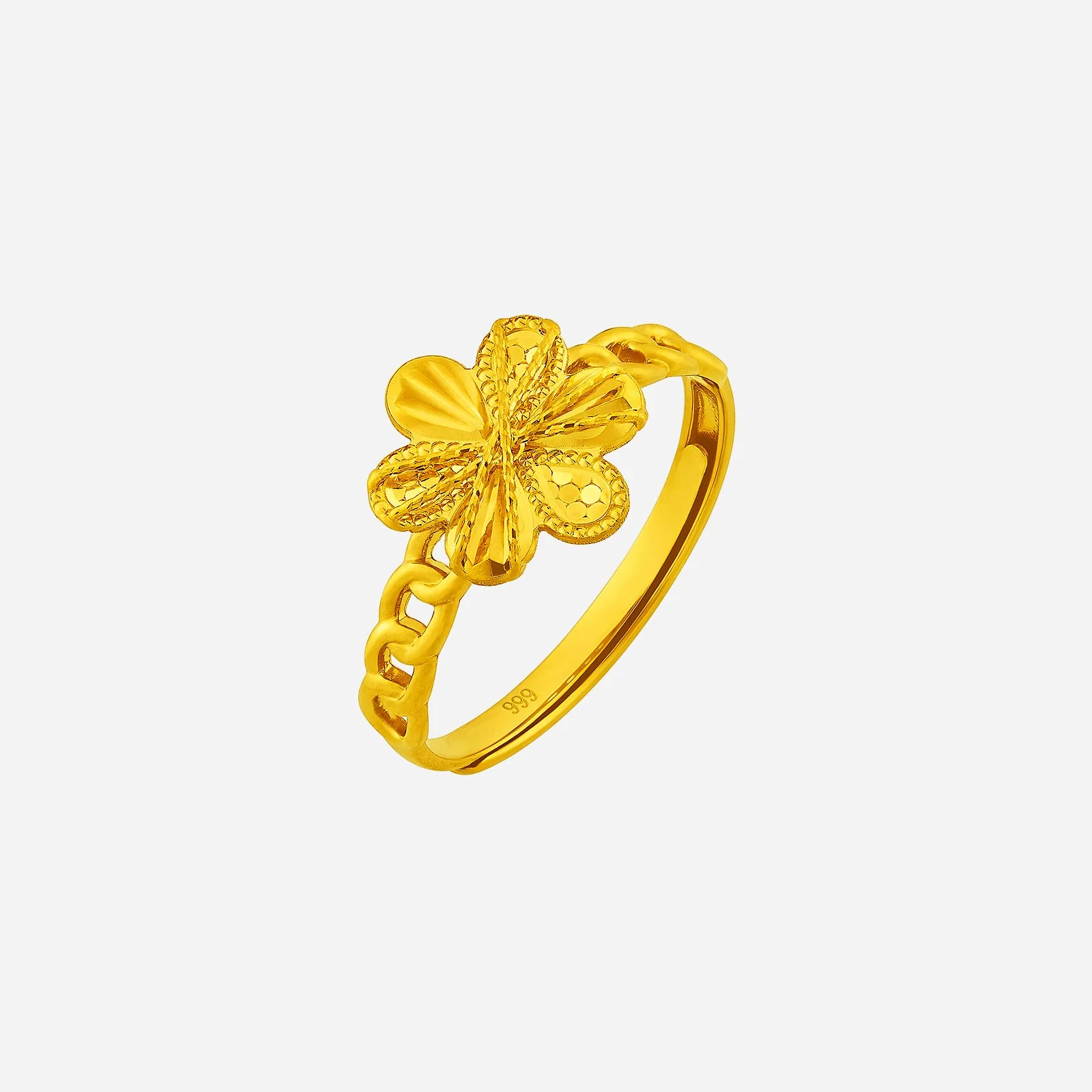 Spring Petal Ring in Yellow Gold (A999STYLE1162A)