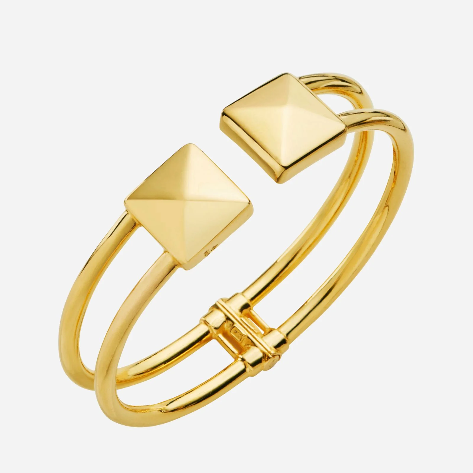 Square Cuff Bangle in Yellow Gold (DSTYLES270R0002A)