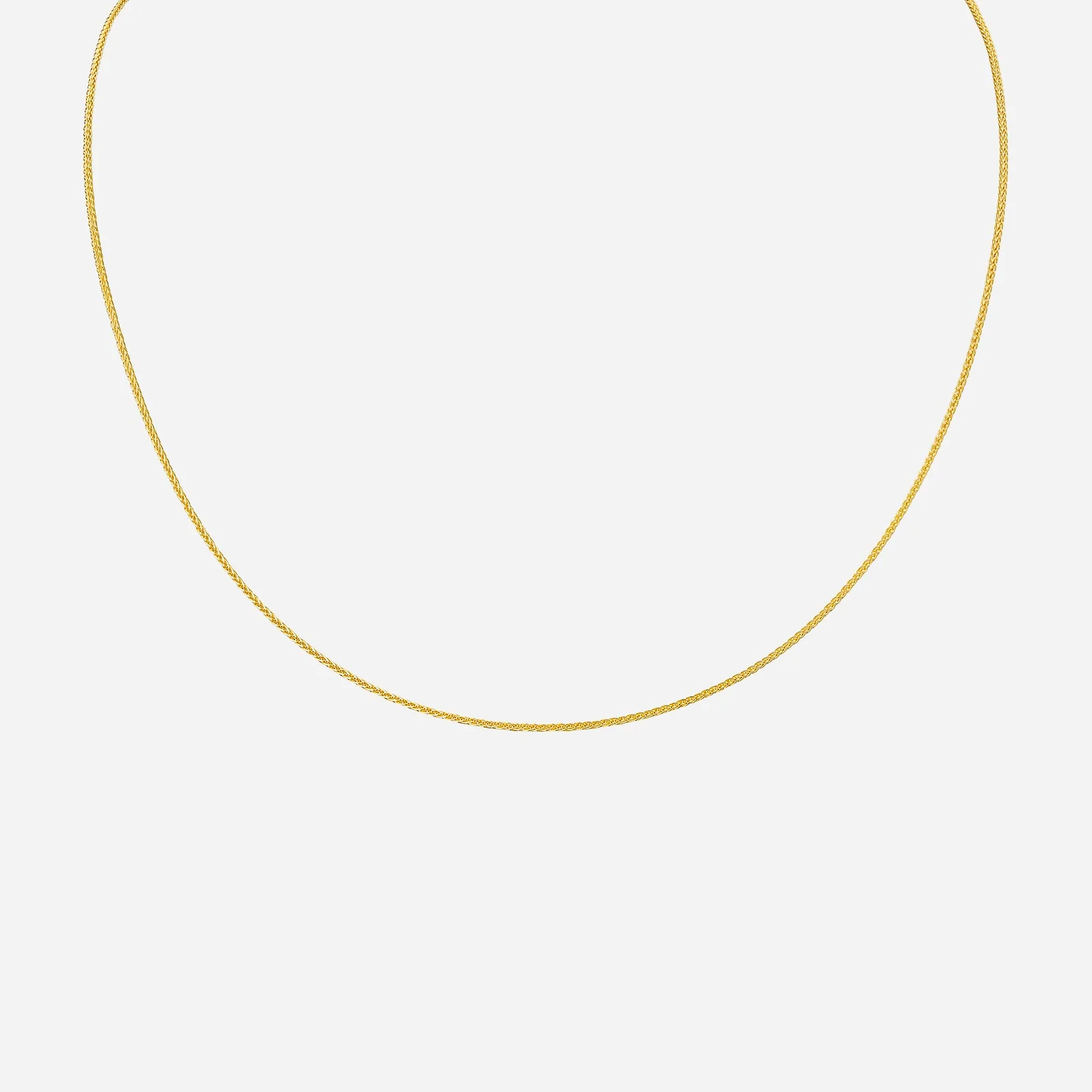 Square Spiga Chain in Yellow White Gold (FSQSPIGA0100004A)