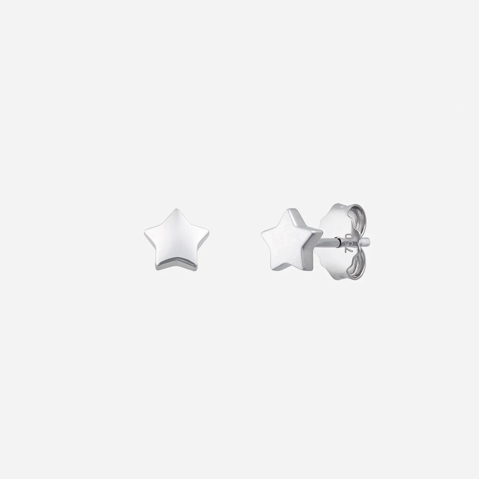 Star Earrings in White Gold (H750STYLE1439A)