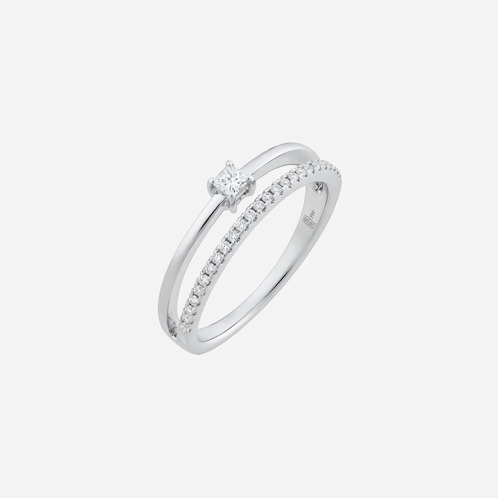 Starry Diamond Ring in White Gold (ADIASTYLE0855A)