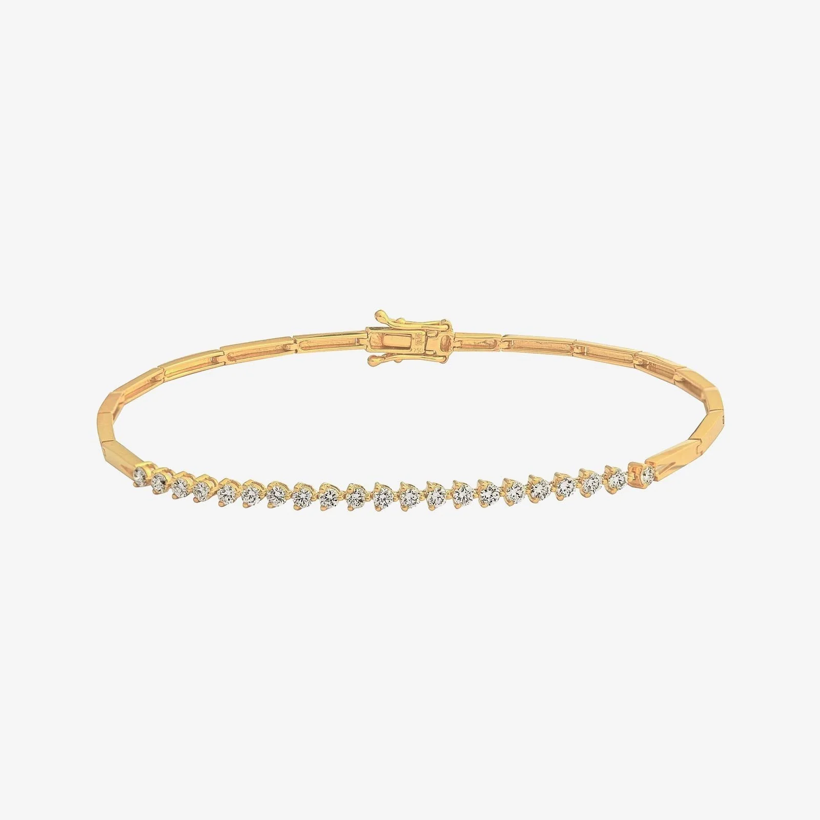 Tennis Diamond Bracelet in Yellow Gold (EDIALINESY0393A)