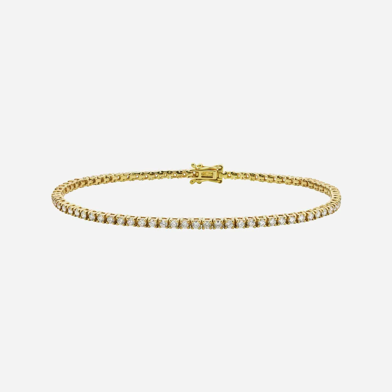 Tennis Diamond Bracelet in Yellow Gold (EDIALINESY202X0386A)