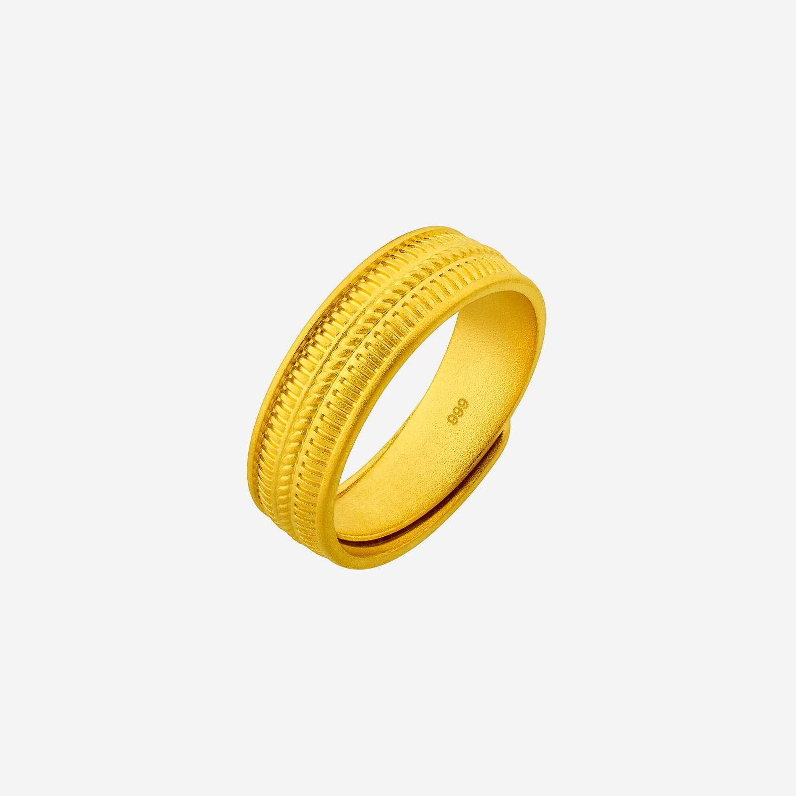 Texture Ring in Yellow Gold (A999STYLE0857A)