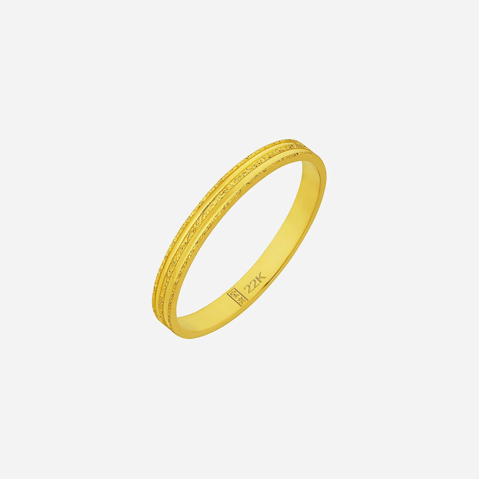 Textured Band in Yellow Gold (C22KSTYLE0137A)