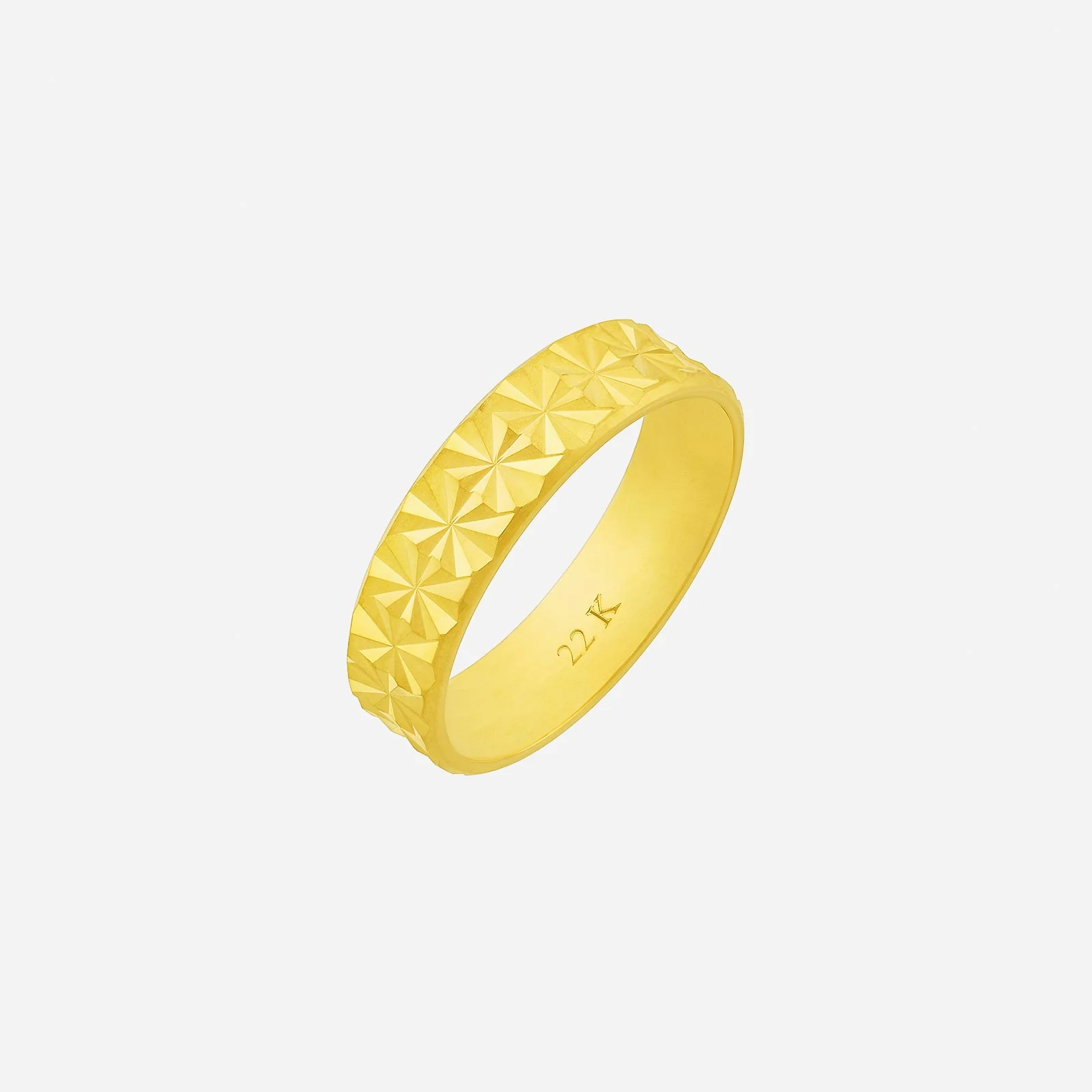 Textured Band in Yellow Gold (C22KWBAND0380500154A)