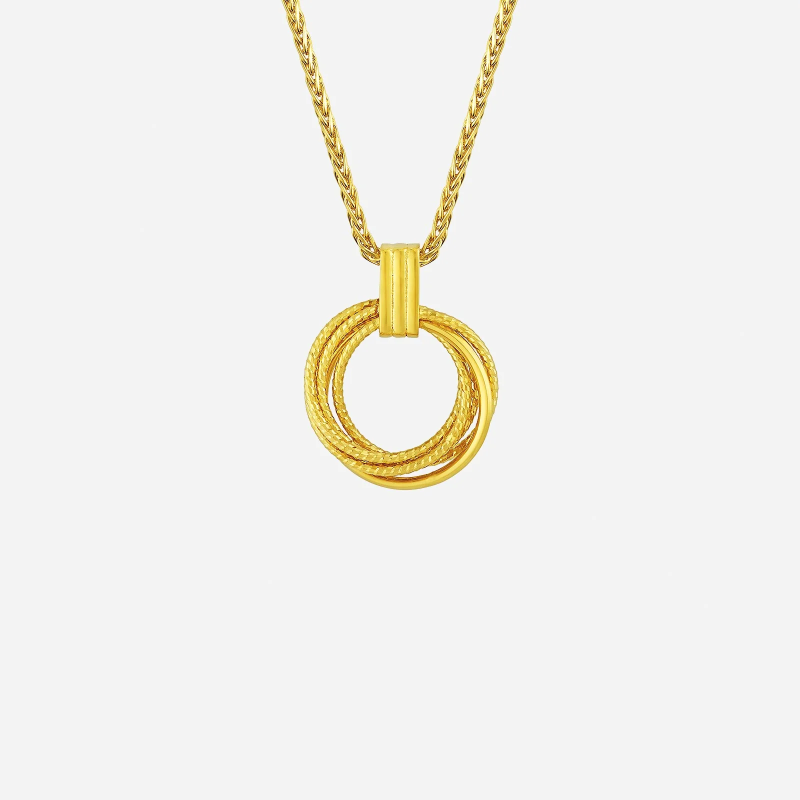 Textured Radiance Pendant in Yellow Gold (G22KSTYLE1601A)