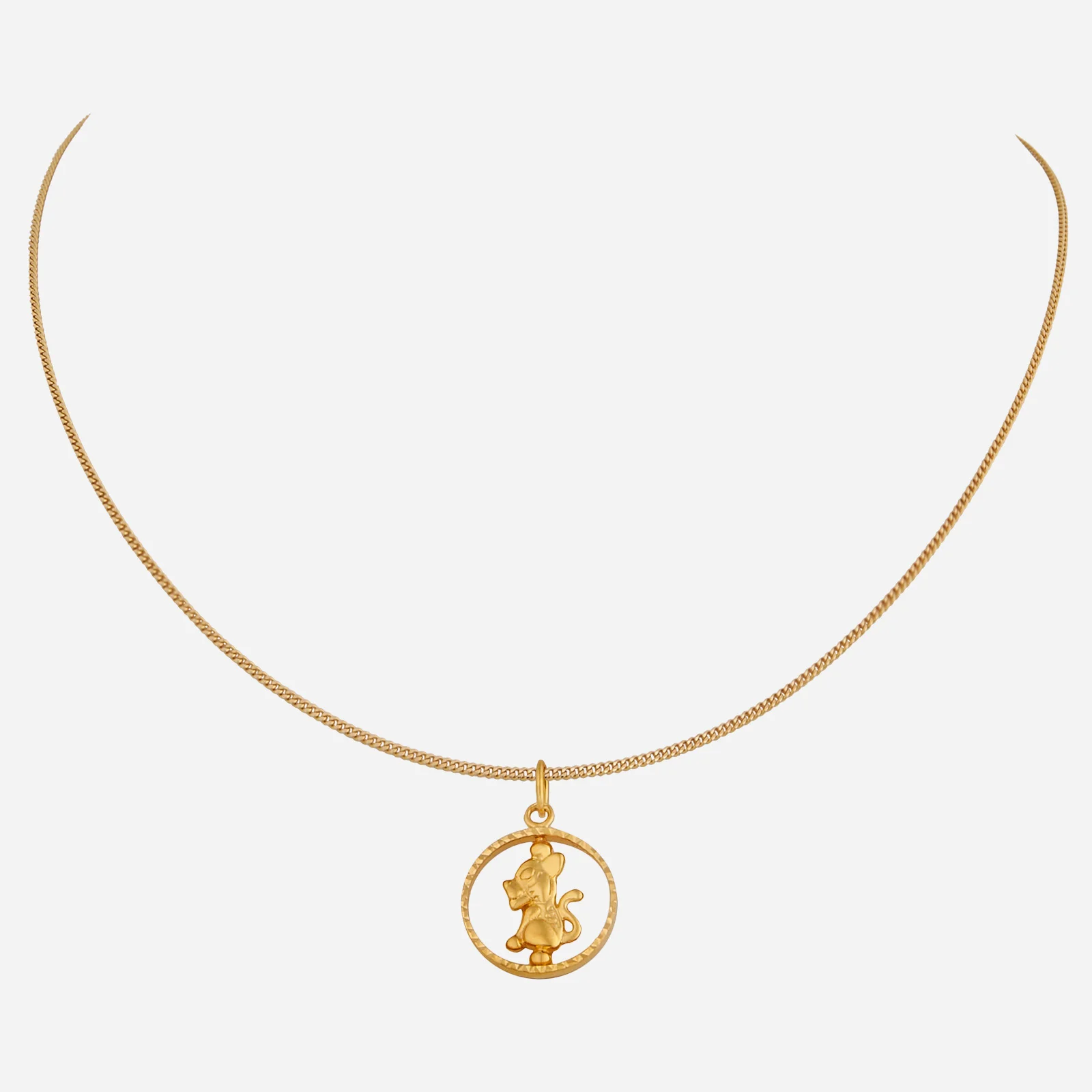 Tiger Pendant in Yellow Gold (G22KZODIAC173031206A)