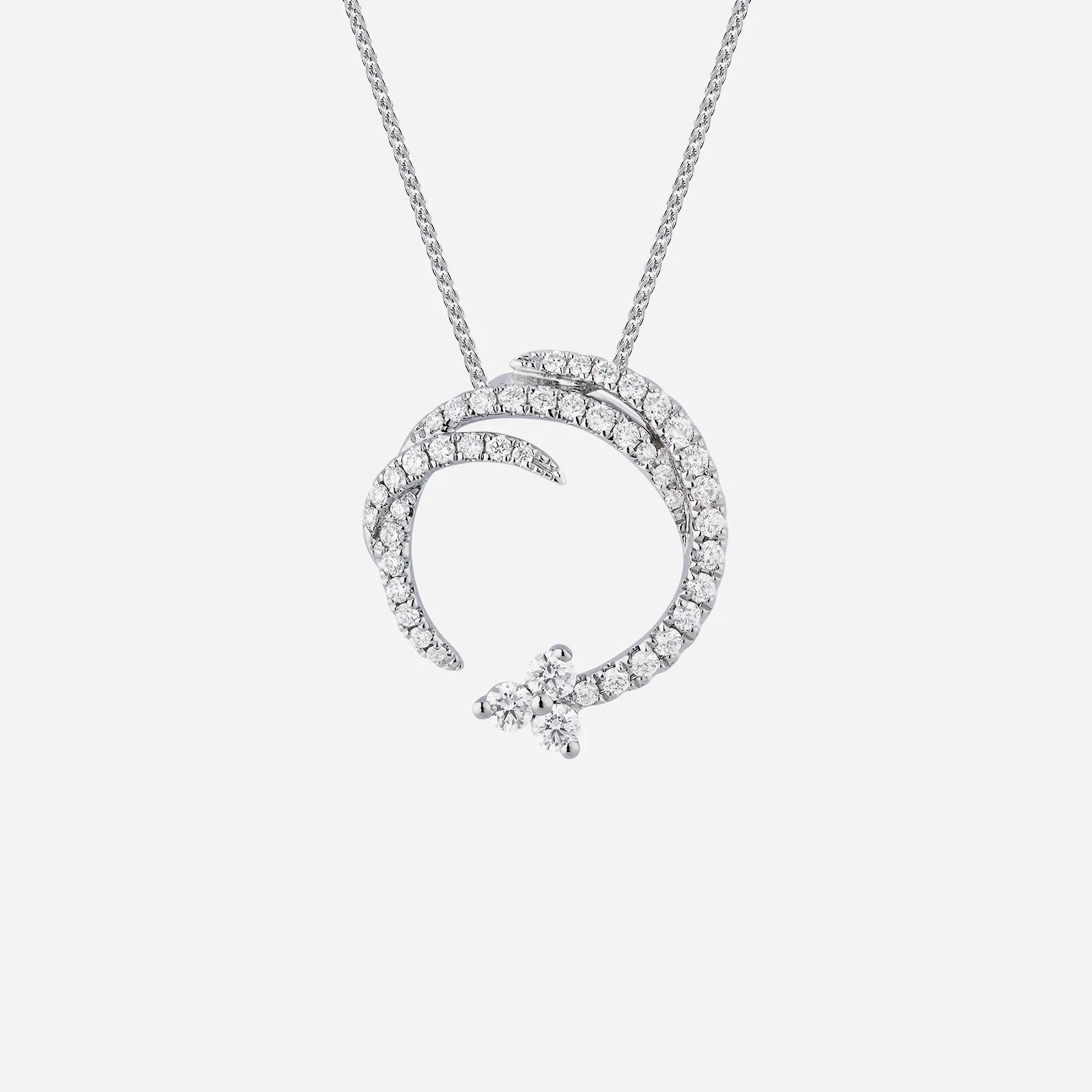 Timeless Diamond Pendant in White Gold (GDIAGROUP072V1370A)