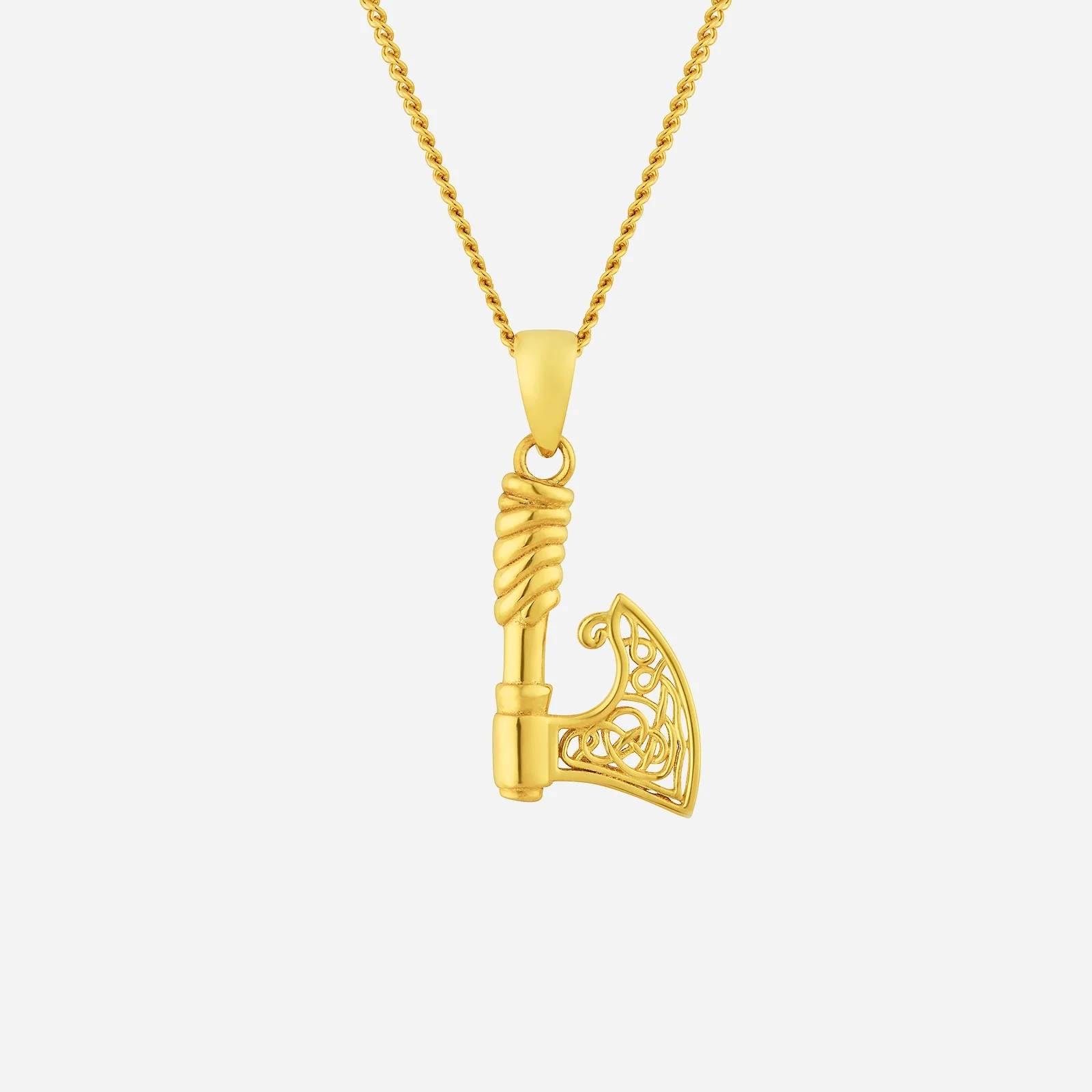 Tomahawk Pendant in Yellow Gold (G22KSTYLE1441A)