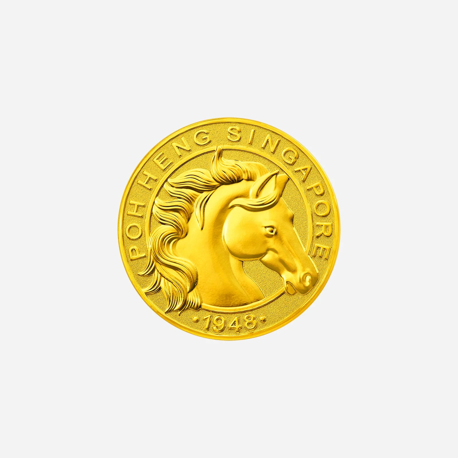 Treasures Horse 20gm Medallion in Yellow Gold	 (JHORSE0200011A)