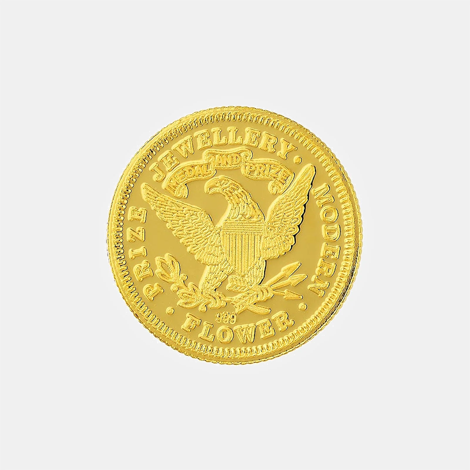 Treasures Lady Liberty 1908 Medallion in Yellow Gold (JMEDALLION2800007A) - Image 2