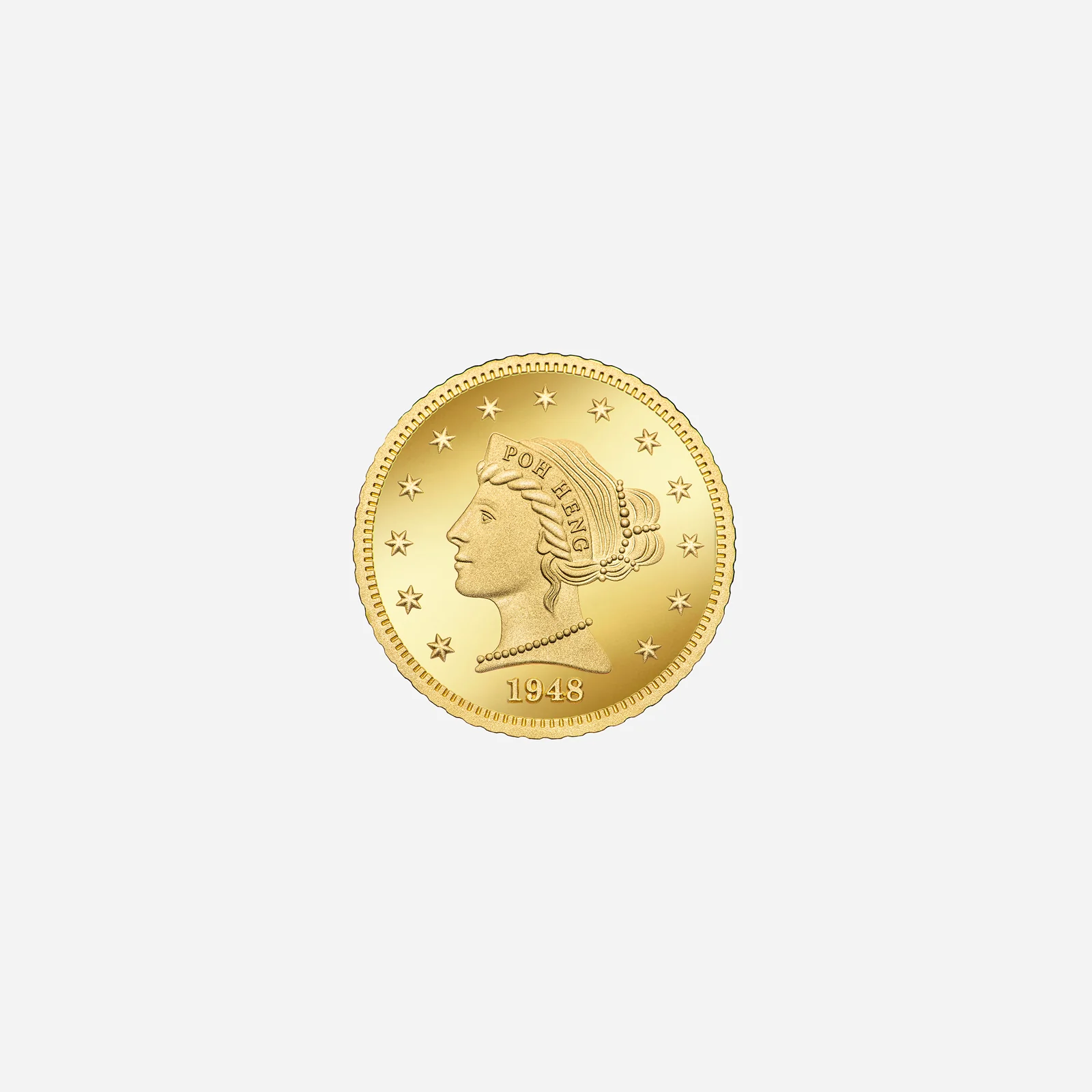 Treasures Lady Liberty Medallion in Yellow Gold (JLADY0180012A)