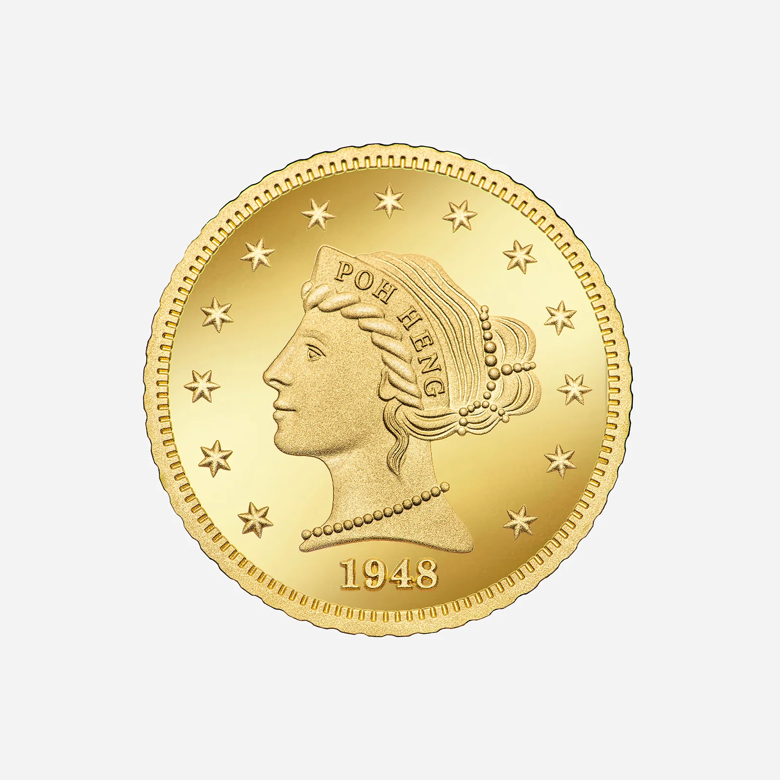 Treasures Lady Liberty Medallion in Yellow Gold (JLADY0340015A)