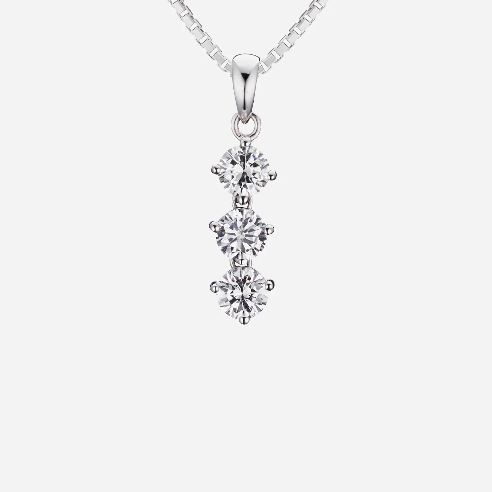 Trio Diamond Pendant in White Gold (GLINES414B0002A)