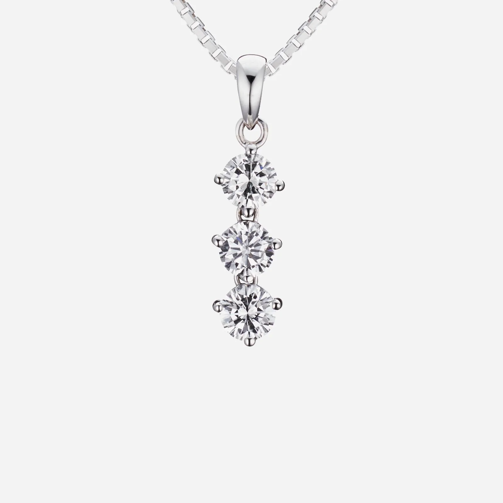 Trio Diamond Pendant in White Gold (GLINES417B0002A)