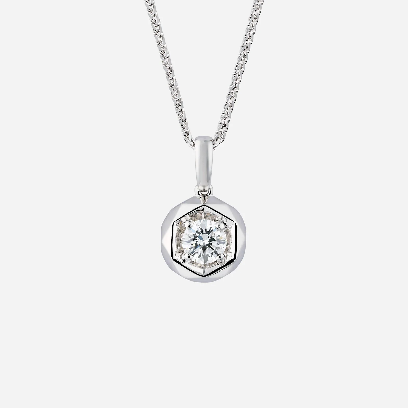Trust Mirage Diamond Pendant in White Gold (GTMIRAGE0010301354A)