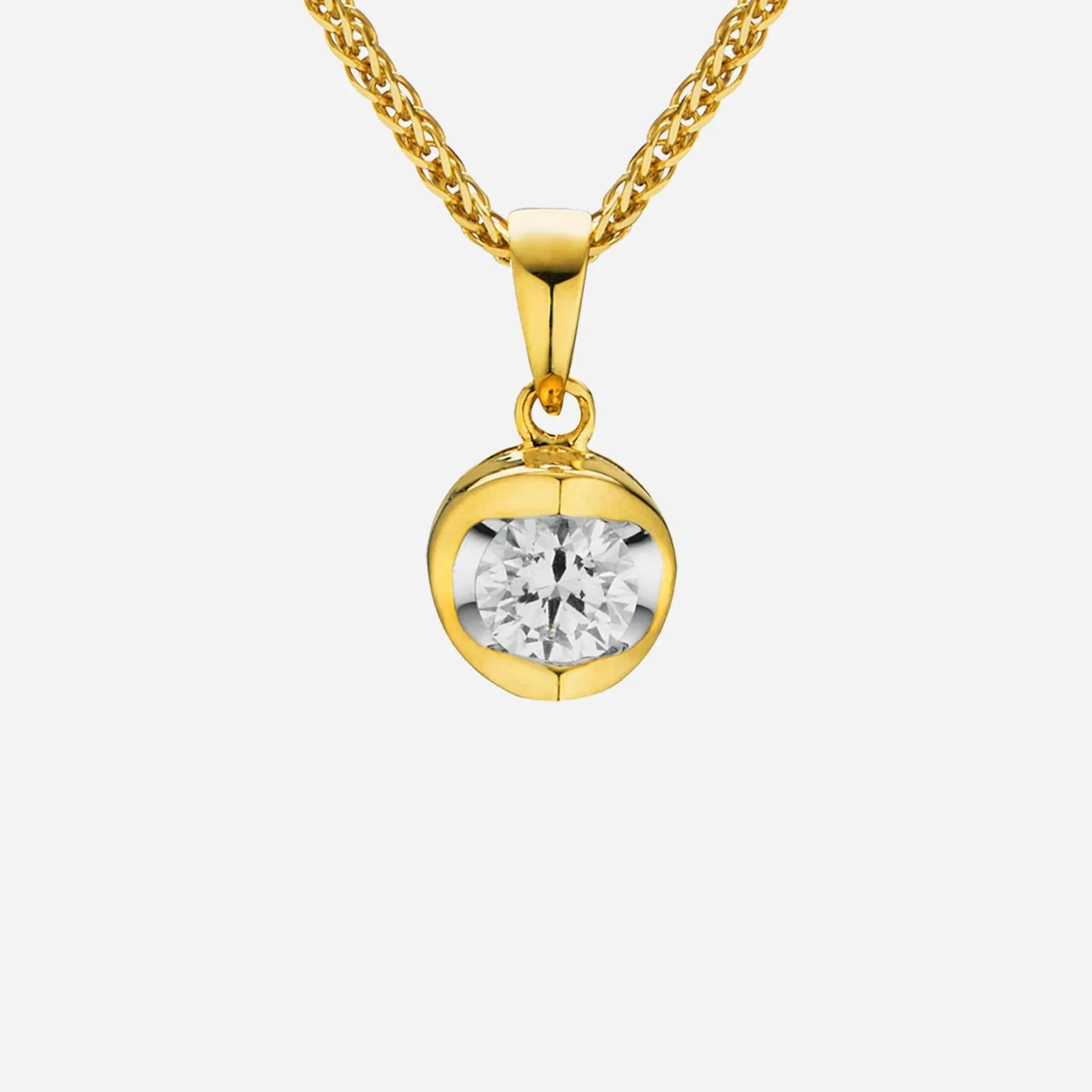 Trust Venus Diamond Pendant in Yellow Gold (GTCLASSICY010301273A)
