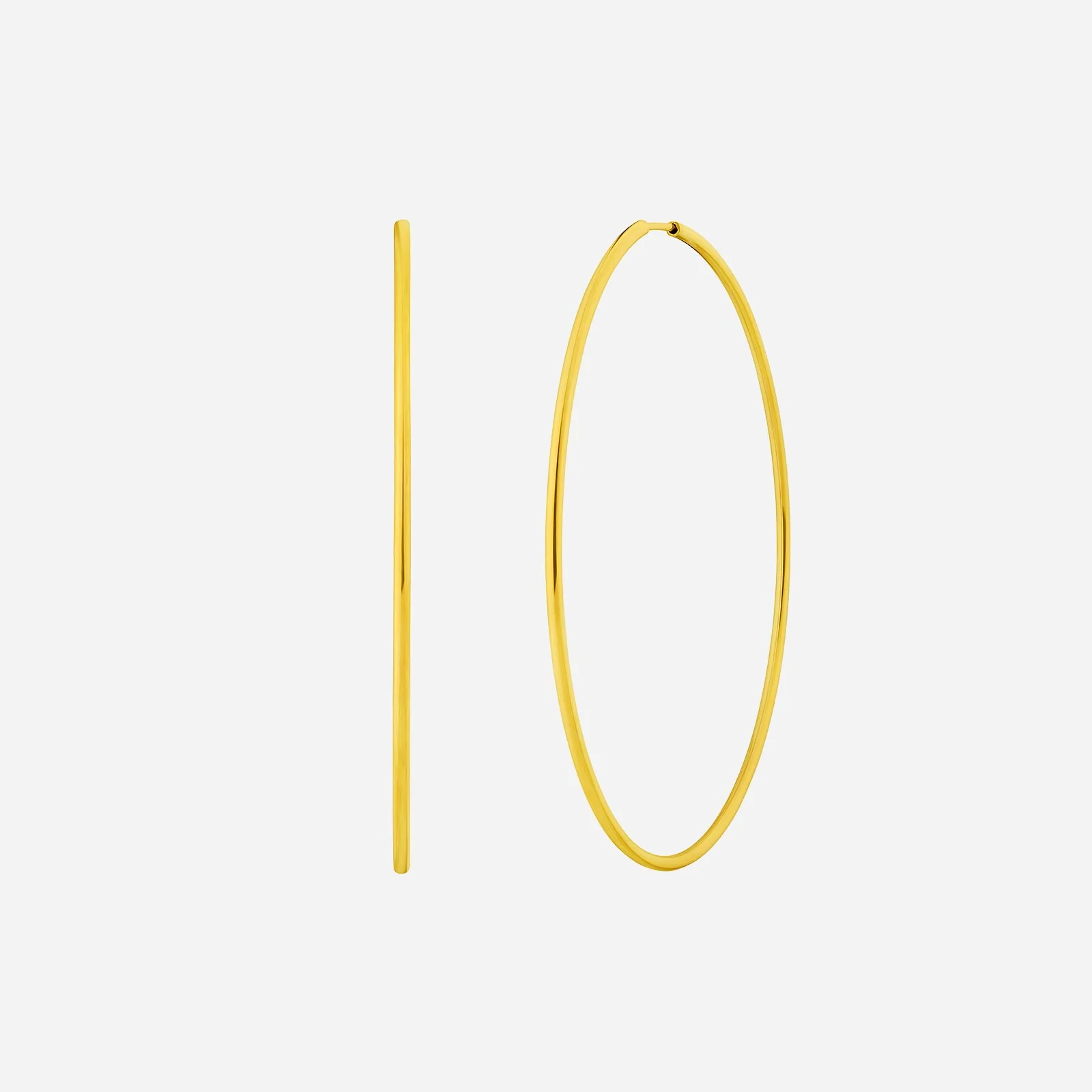 Tube Hoop Earrings in Yellow Gold (H22KHOOP1361A)