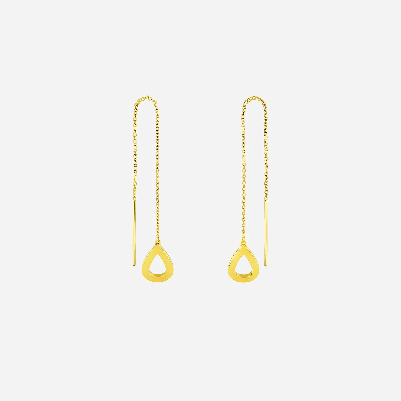 Twinkling Dew Threader in Yellow Gold (H22KFREESTYLE1701A)