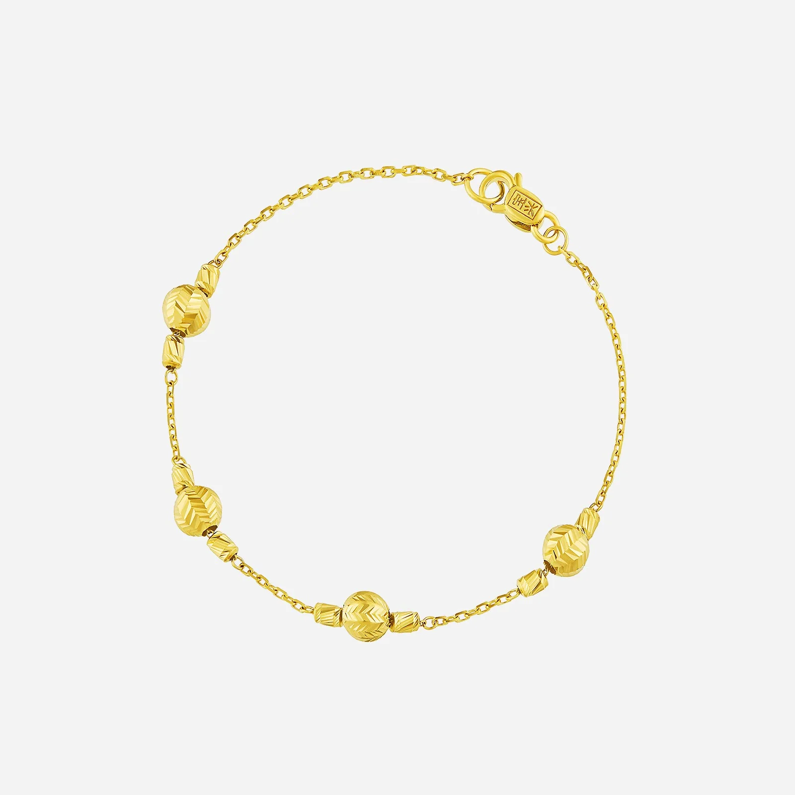 Velvety Beaded Bracelet in Yellow Gold (E22KSTYLE0670A)