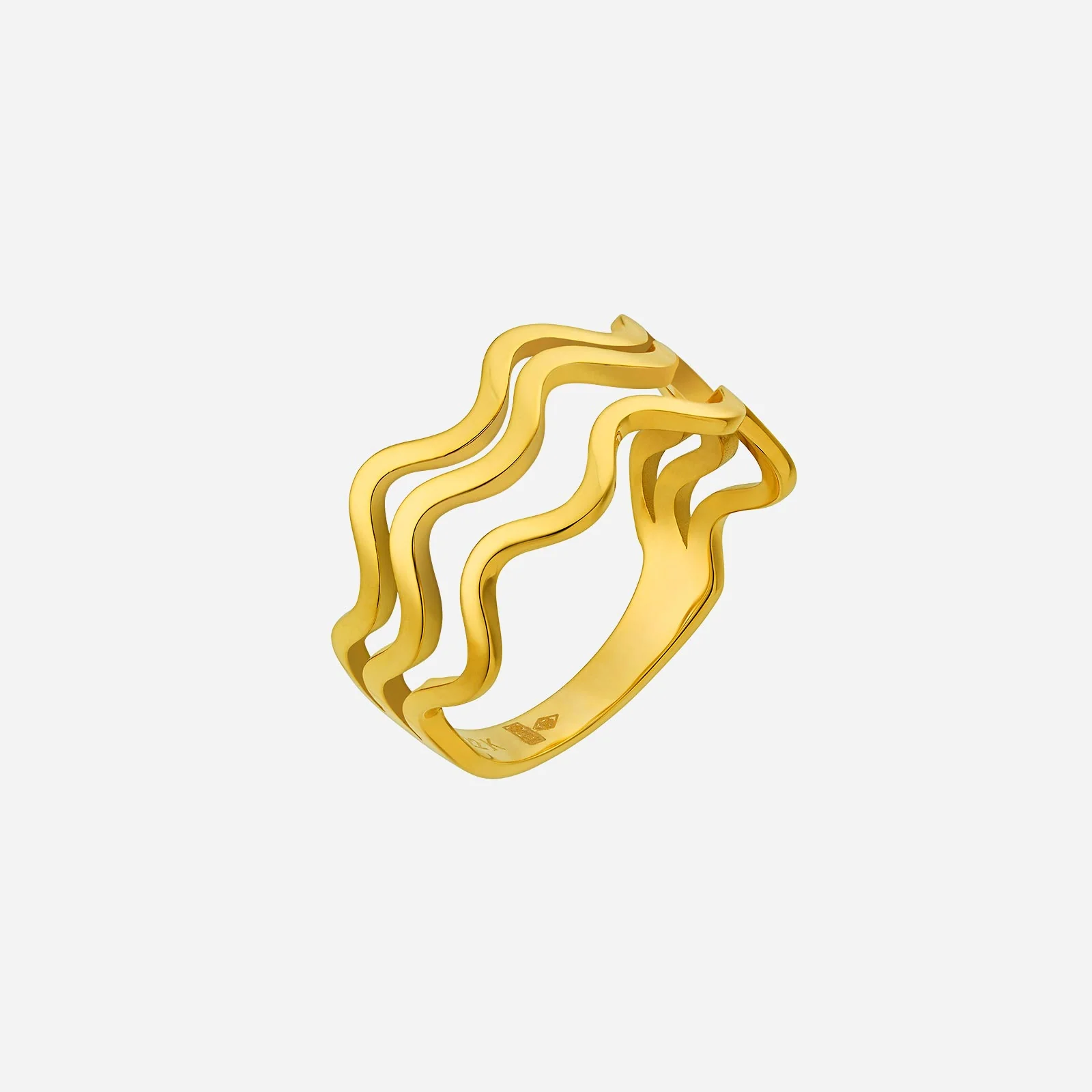 Wave Ring in Yellow Gold (A22KSTYLE0776A)