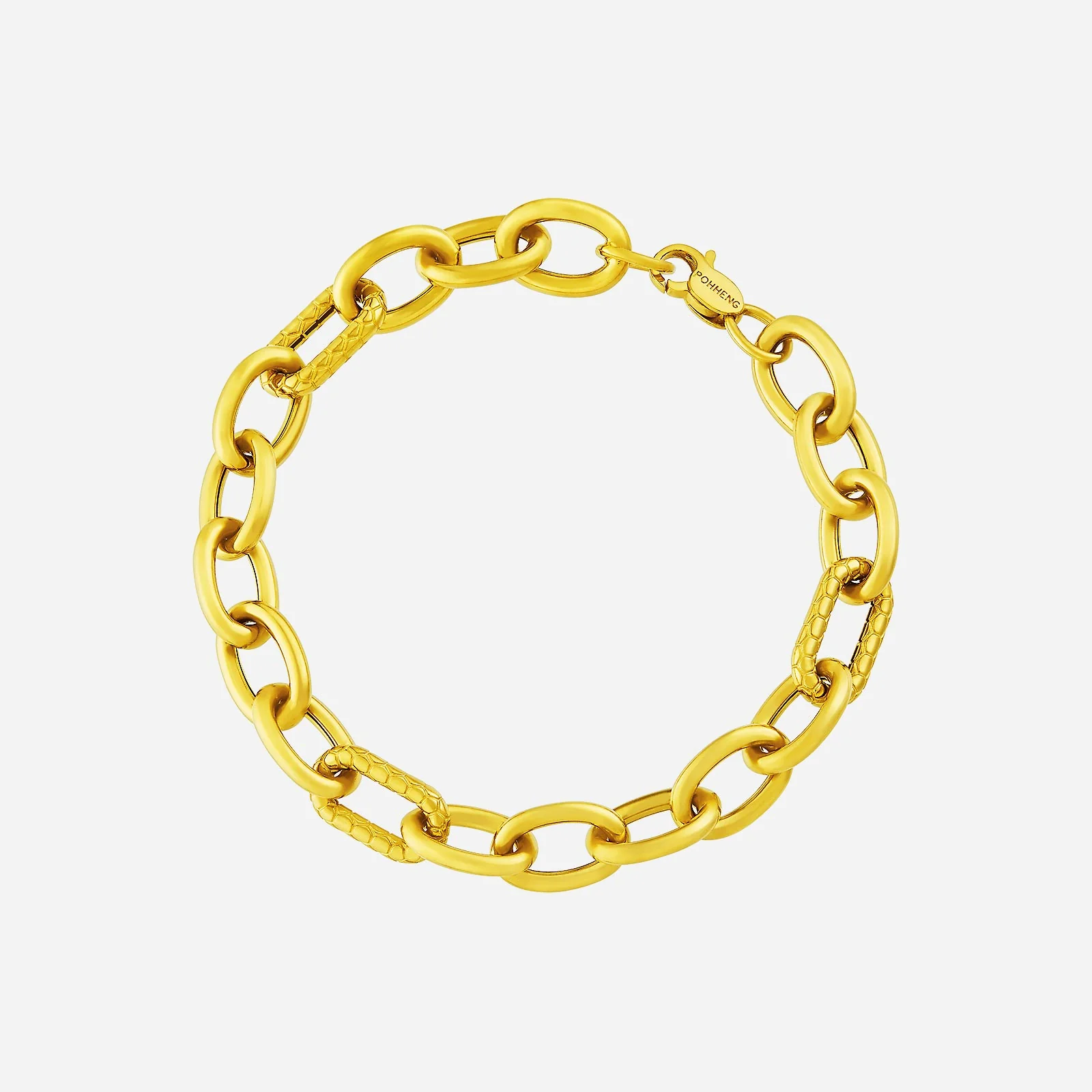 Weave Link Bracelet in Yellow Gold (E22KSTYLE0646A)