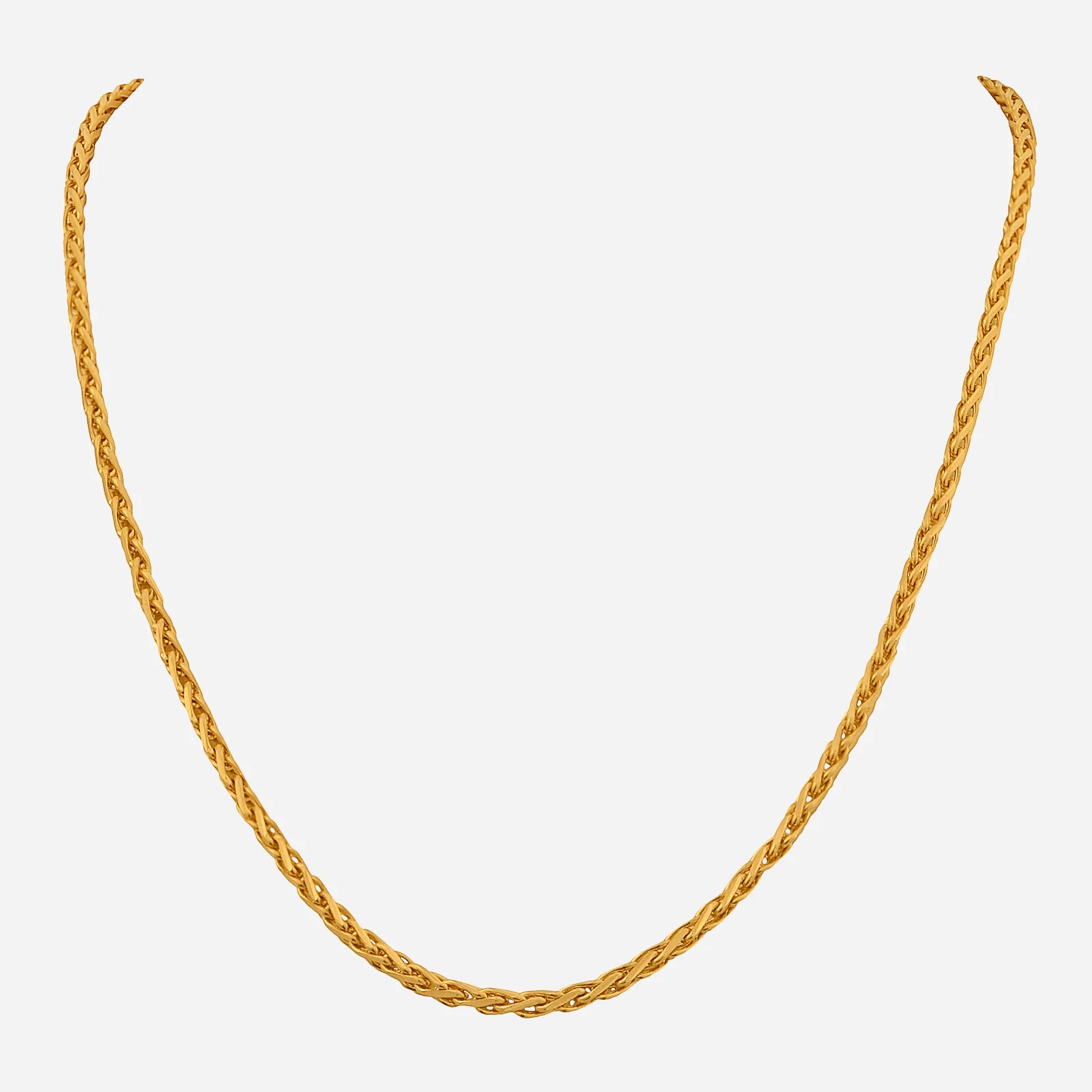 Wheat Chain in Yellow Gold (FWHEATDC0300343A)