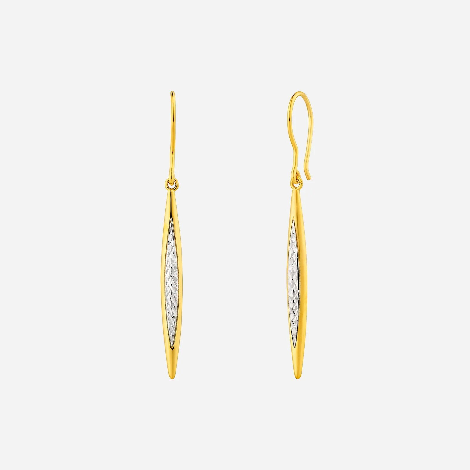Willow Earrings in Yellow White Gold (H22KSTYLE1288A)